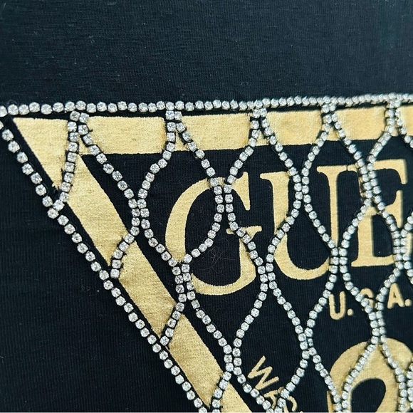 Guess Rhinestone Logo Tshirt - Picture 3 of 4